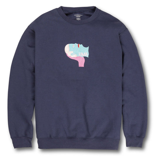 Uma Landsleds Cold Shoulder Embroidered Crew Fleece - SkatebruhSG Singapore Skateshop