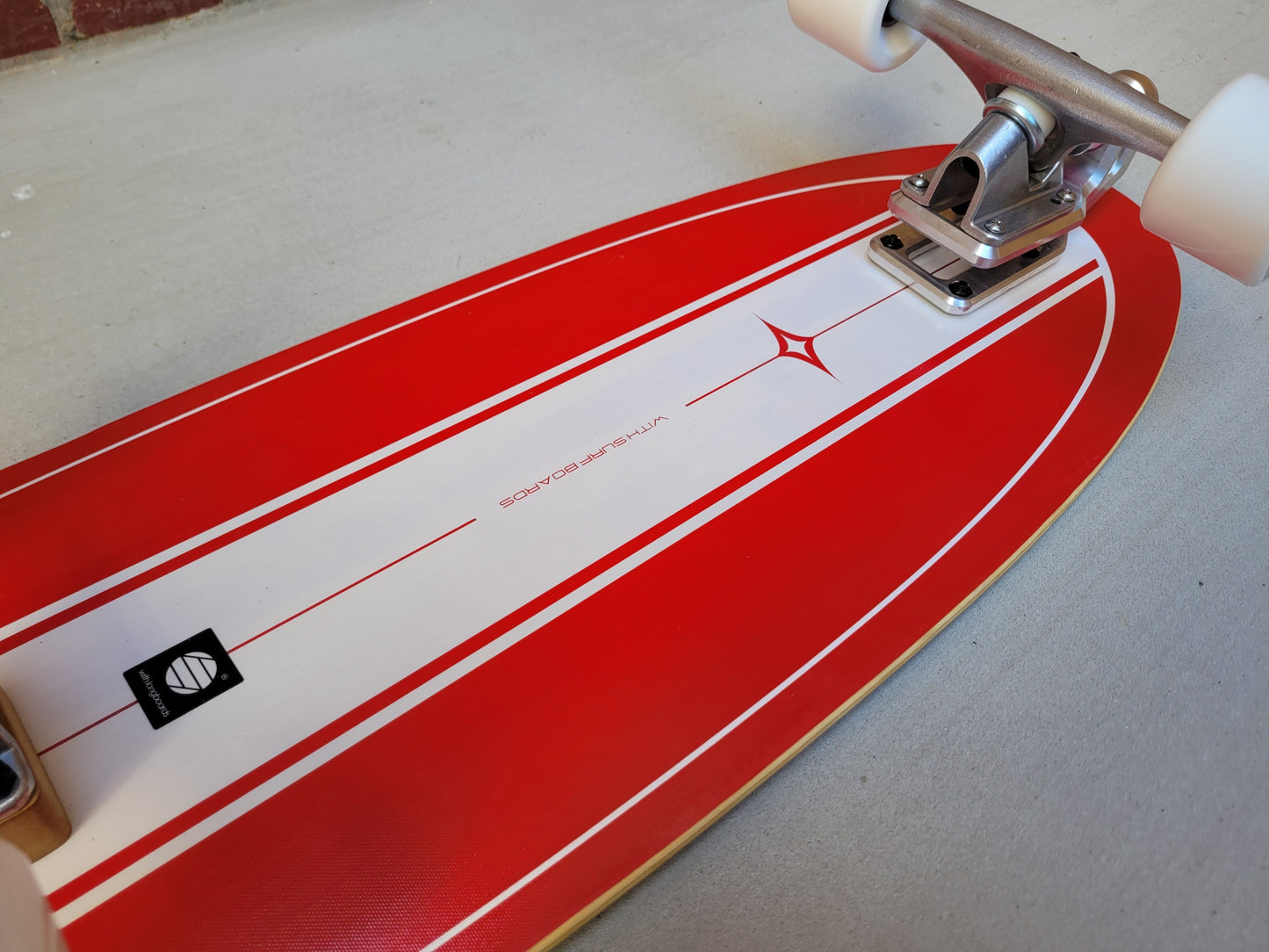 WITH Old Skool Red Surfskate - SkatebruhSG Singapore Skateshop