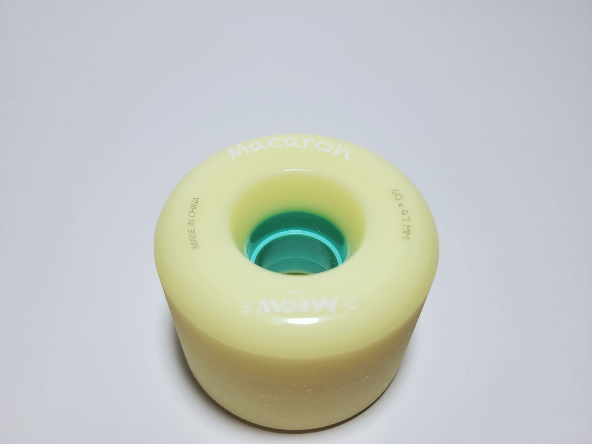 Yellow Rebirth Macaron longboard / cruiser board wheels - SkatebruhSG