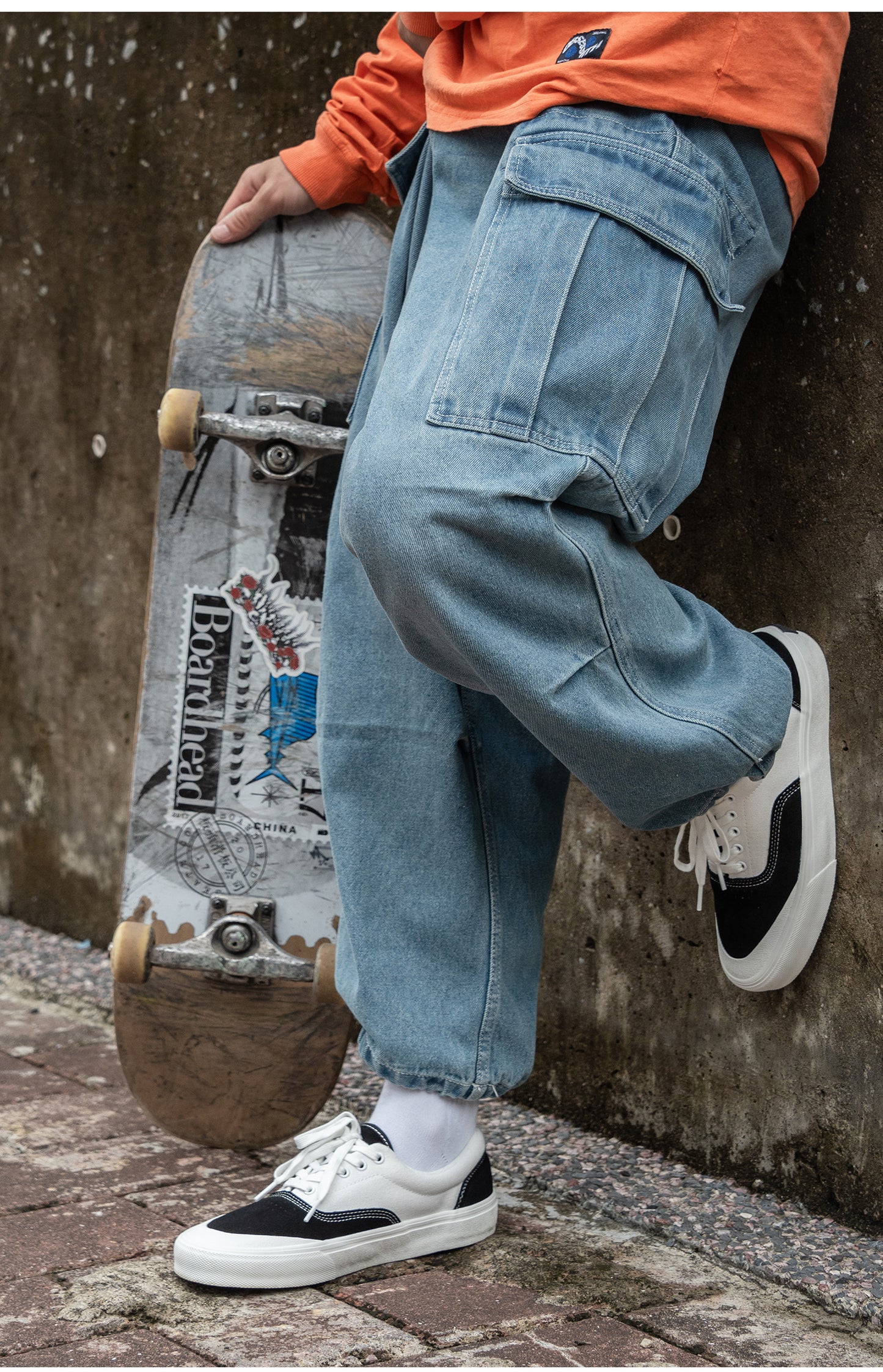 Goluck Joiints Sandwich white black skate shoes