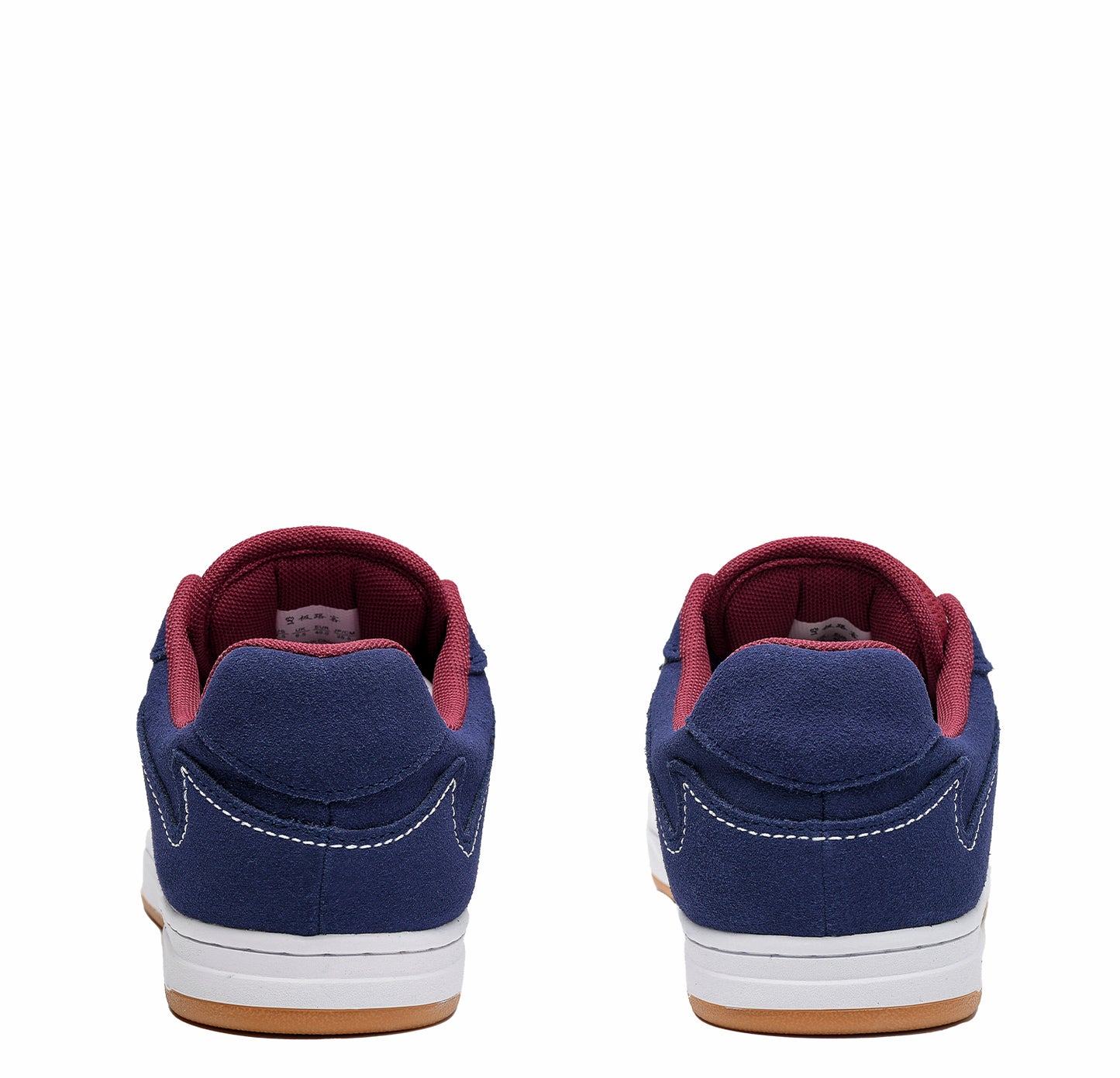 Goluck Ants Cupsole blue red white suede skate shoes