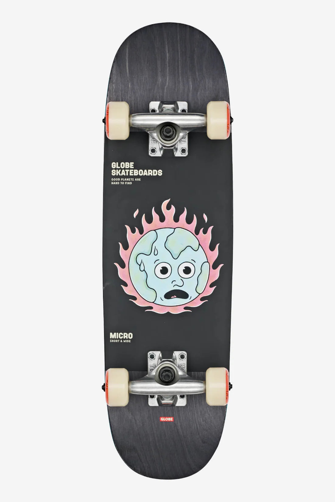 Globe Kids Softie 83 Micro Black/In Flames 7.125 Skateboard
