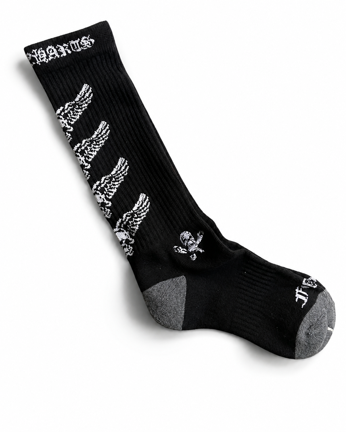 Foti Black Skateboarding Socks