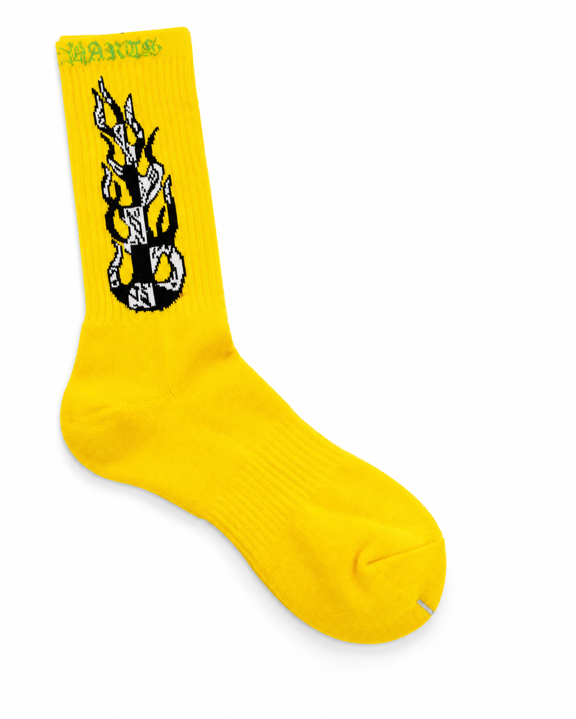 Matty Boy Yellow Flame Skateboarding Socks