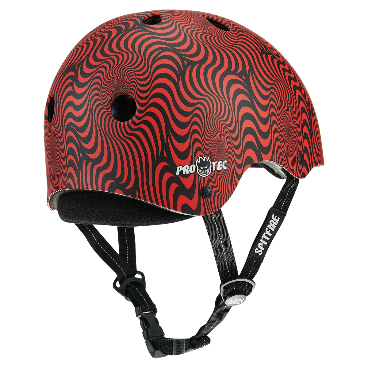 LOW PRO Certified Helmet - Spitfire Signature Edition - Red Swirl