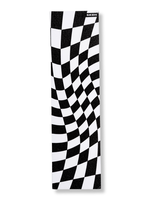 SKBH Clear/Black Checker skateboard griptape