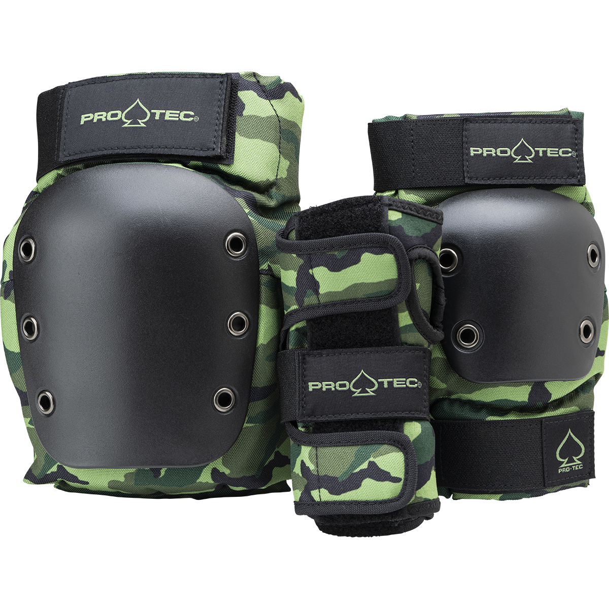 Pro-Tec Youth Street Gear 3-pack - Open Back - Camo