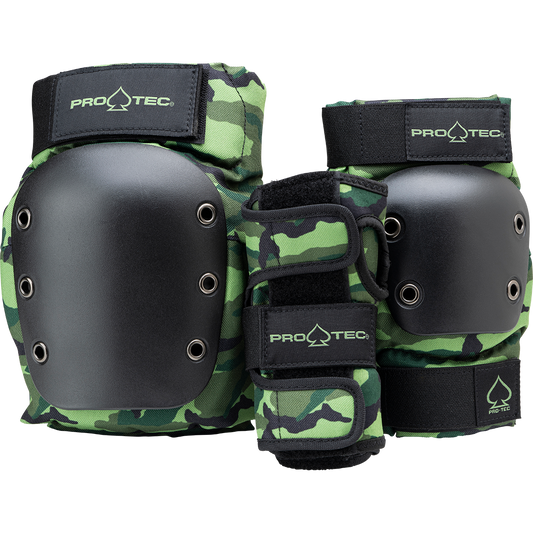 Pro-Tec Youth Street Gear 3-pack - Open Back - Camo