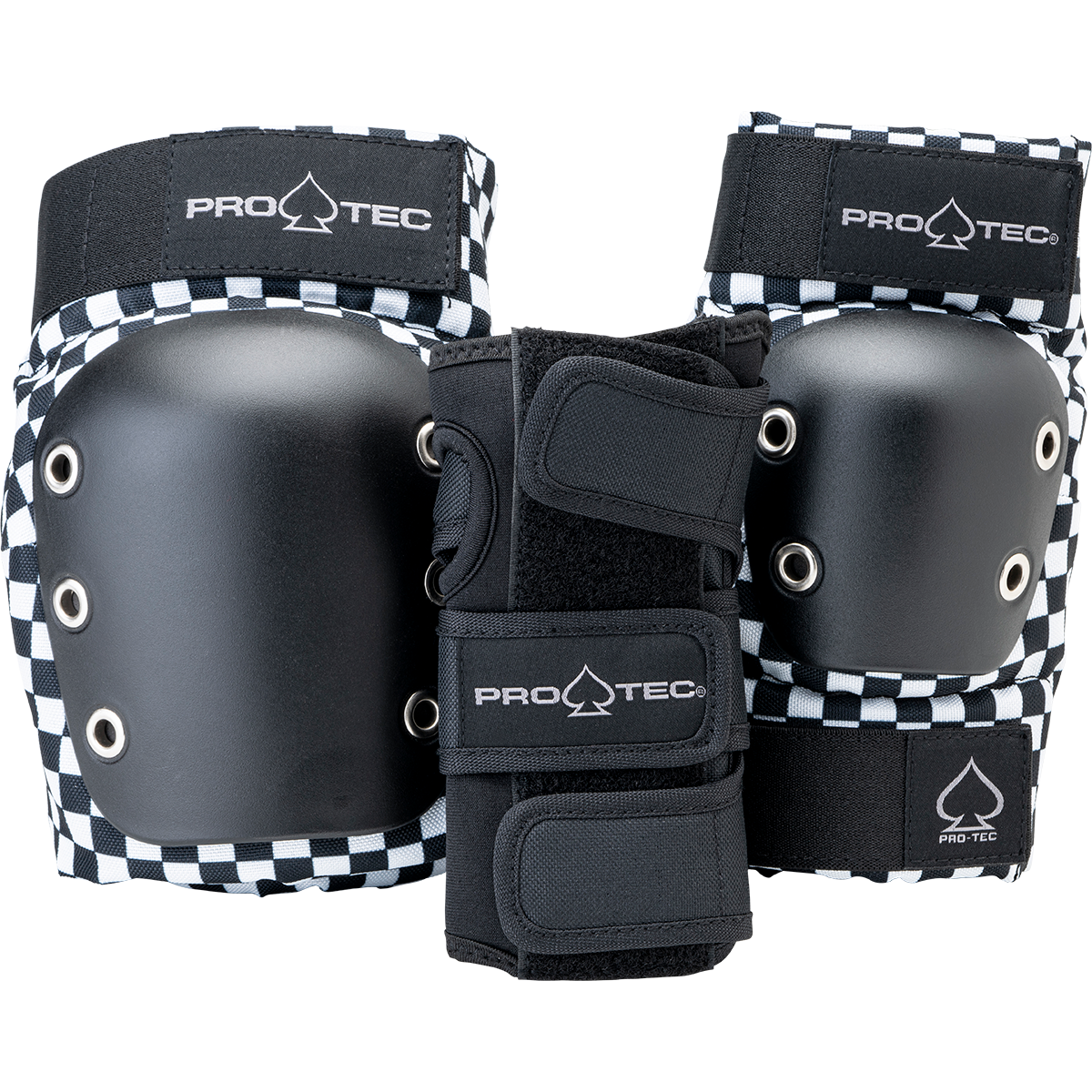 Pro-Tec Youth Street Gear 3-pack - Open Back - Checkered