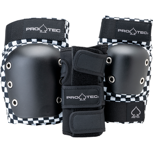 Pro-Tec Youth Street Gear 3-pack - Open Back - Checkered