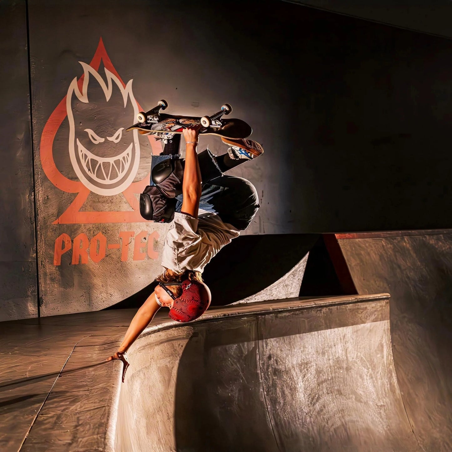 LOW PRO Certified Helmet - Spitfire Signature Edition - Red Swirl