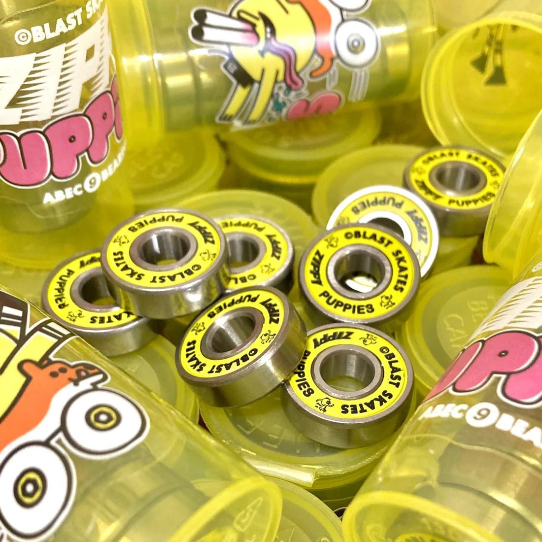 Blast Abec 9 Zippy Puppies Bearings - Custom Skateboard Builder - SkatebruhSG