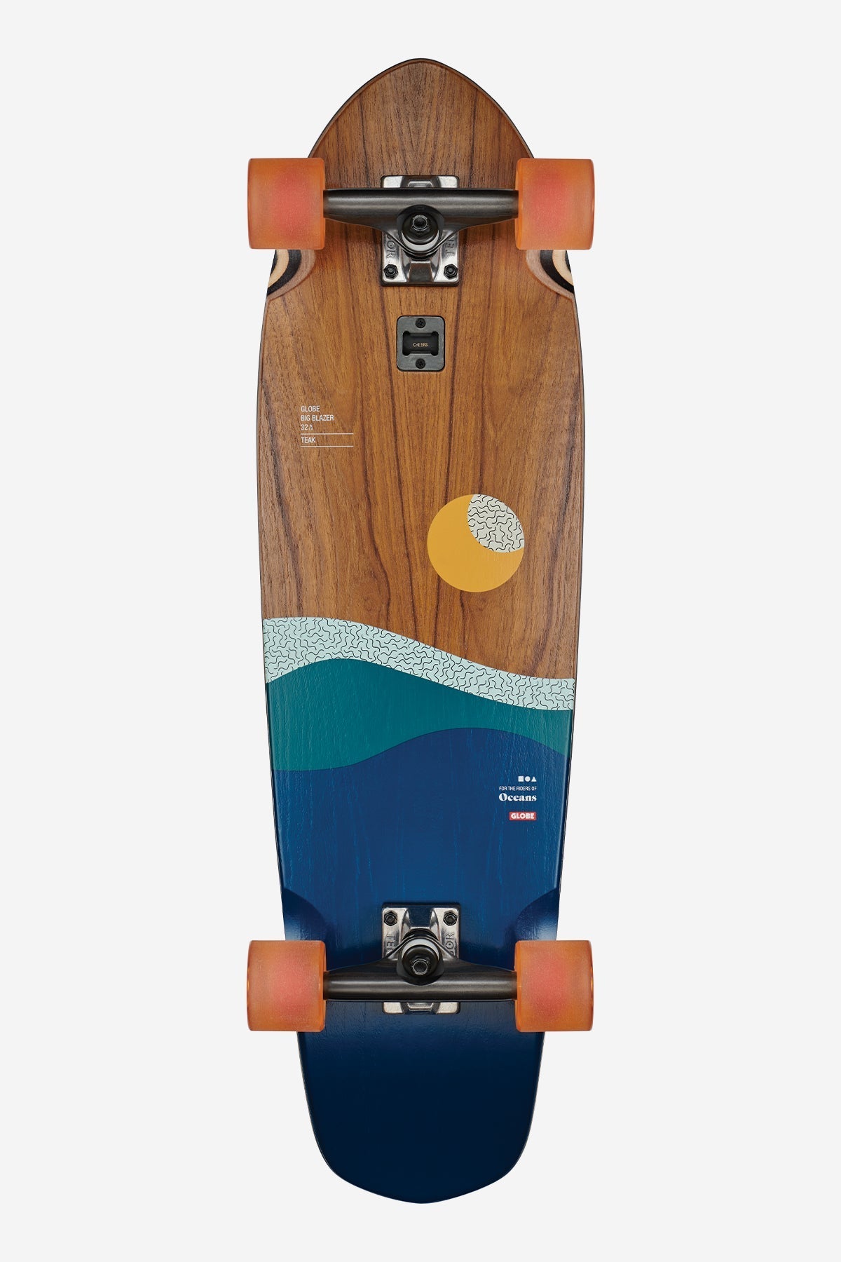 Globe Big Blazer Teak Oceans 32" Cruiser Board - SkatebruhSG