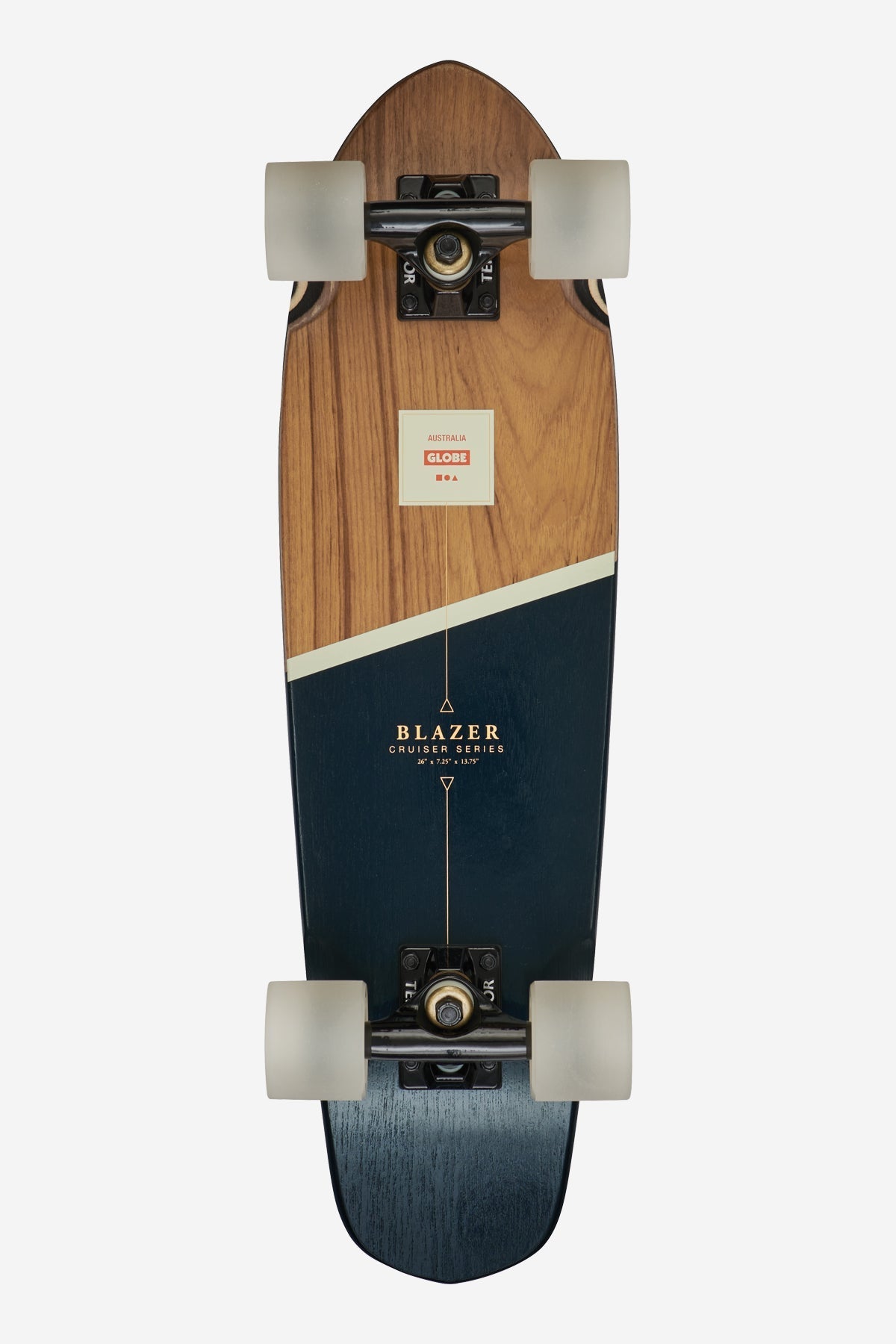 Globe Blazer Teak/Black 26" Cruiser Board - SkatebruhSG