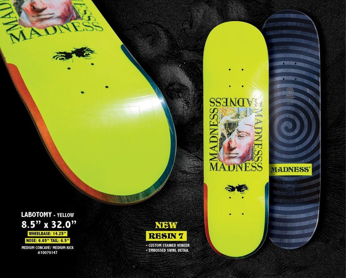 Madness Labotomy Super Sap R7 8.5" deck - Custom Skateboard Builder - SkatebruhSG