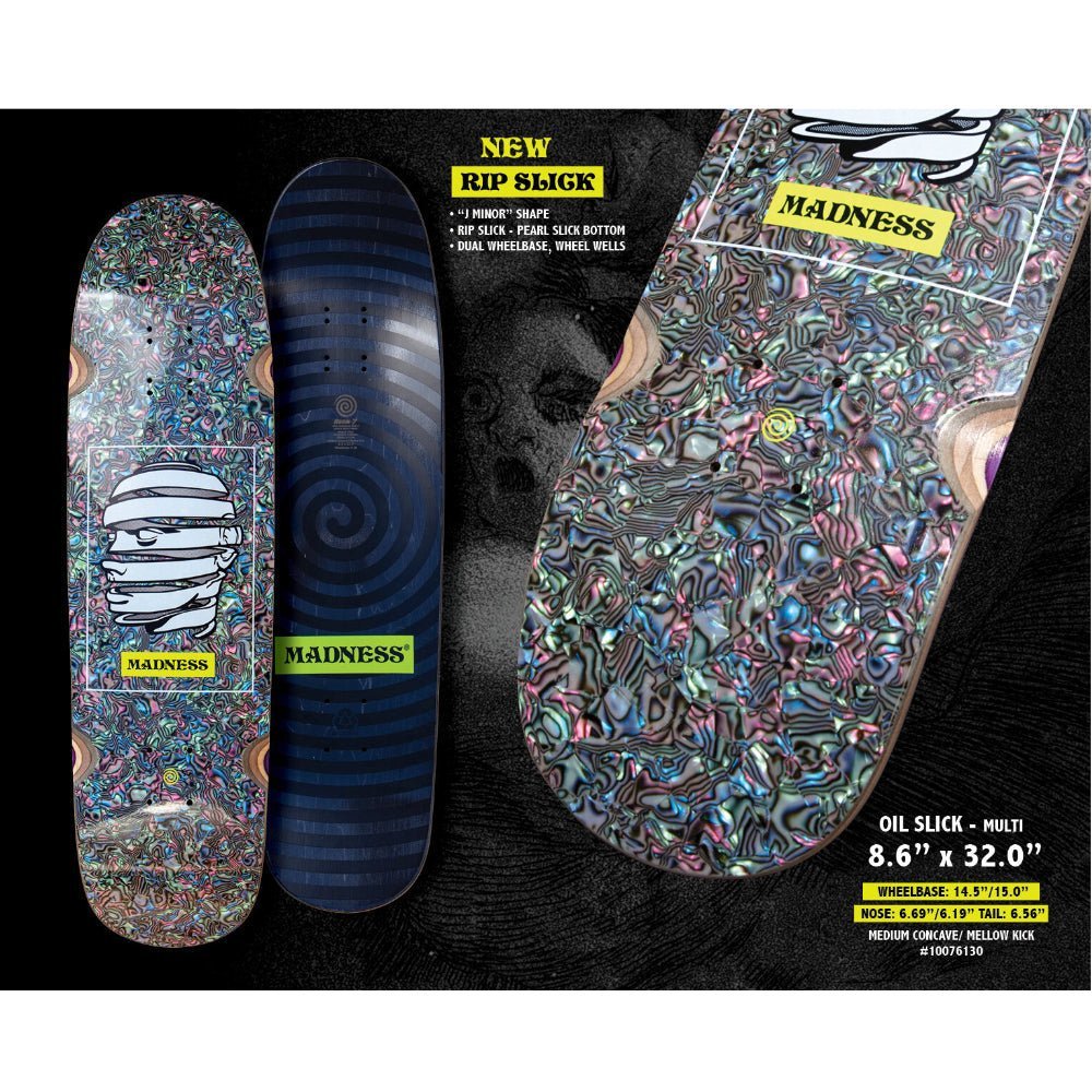 Madness Oil Slick R7 8.5" deck - Custom Skateboard Builder - SkatebruhSG