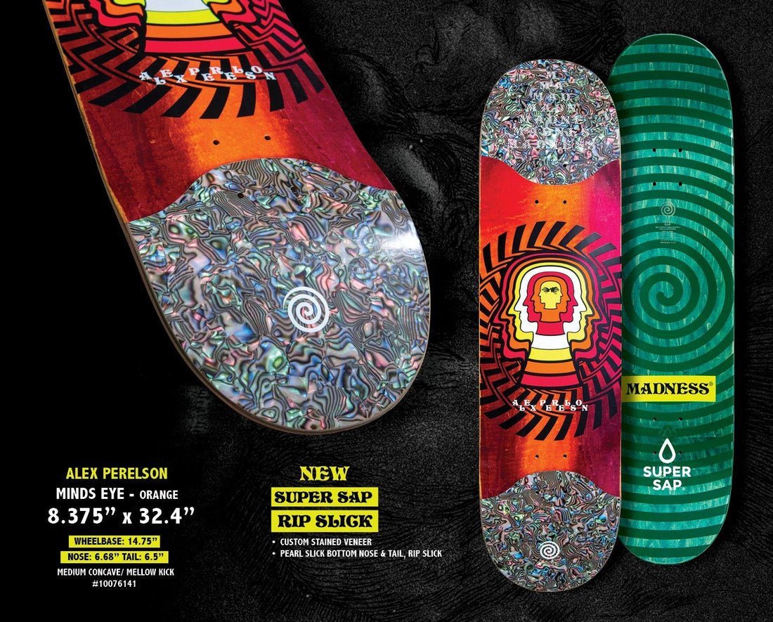 Madness Perelson Minds Eye Super Sap R7 Slick 8.375" deck - Custom Skateboard Builder - SkatebruhSG