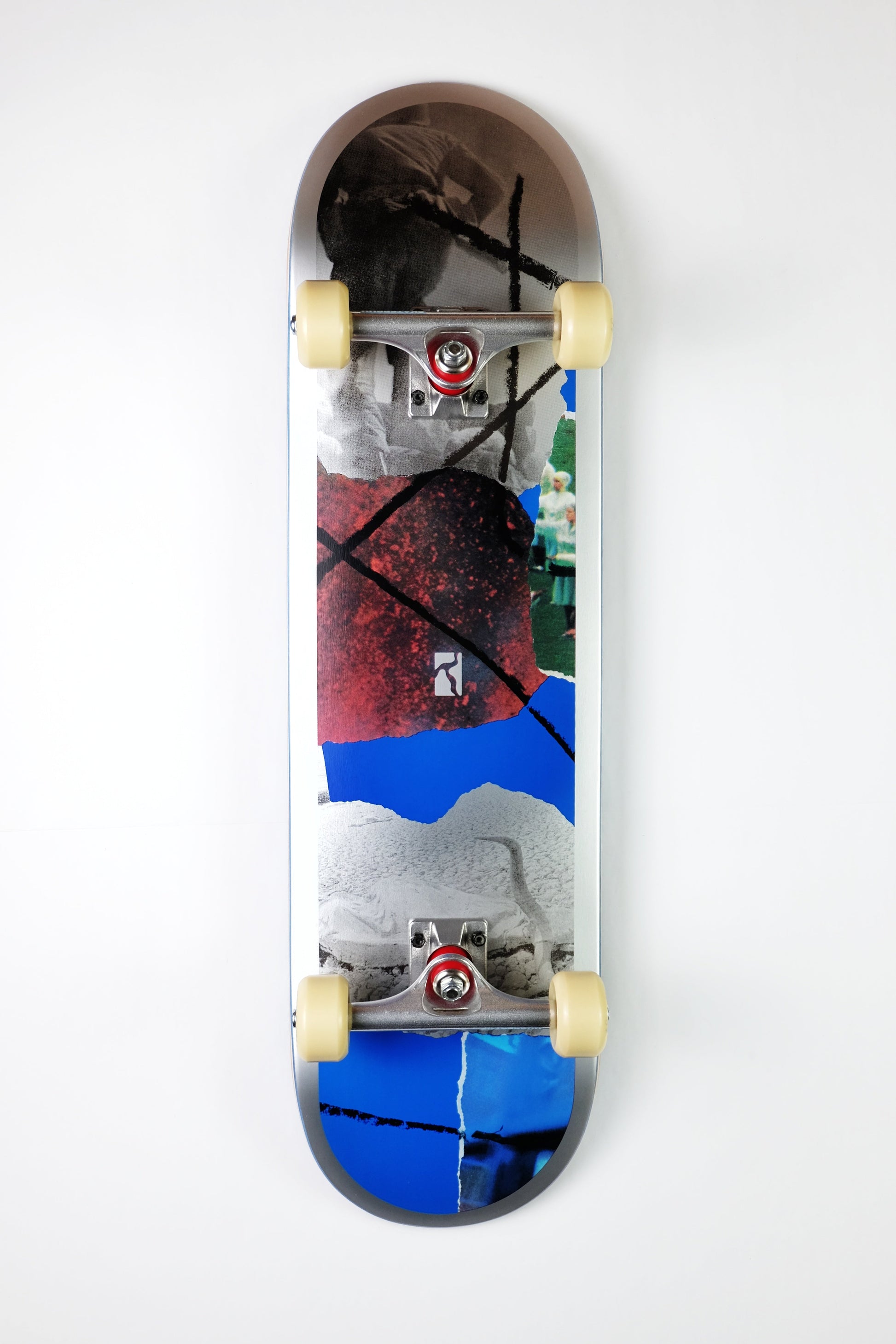 Poetic Blue collage frame Skateboard - SkatebruhSG