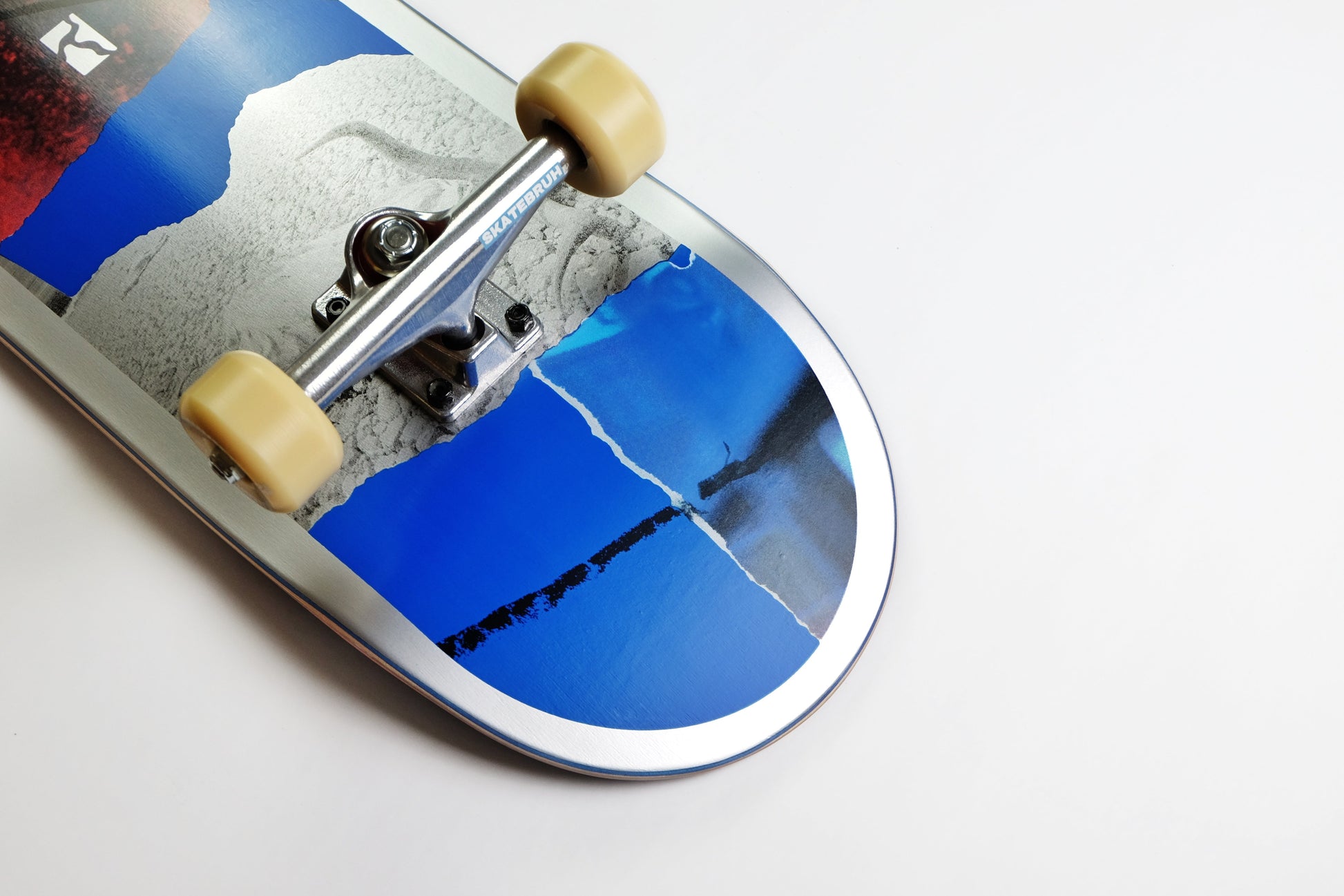 Poetic Blue collage frame Skateboard - SkatebruhSG