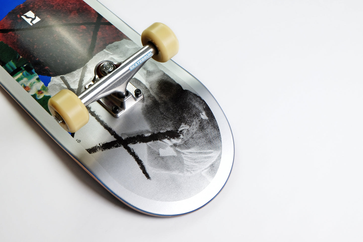 Poetic Blue collage frame Skateboard - SkatebruhSG