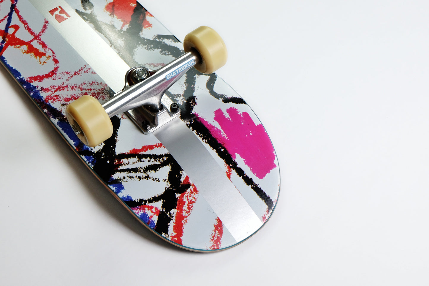 Poetic Silver line Crayons Skateboard - SkatebruhSG