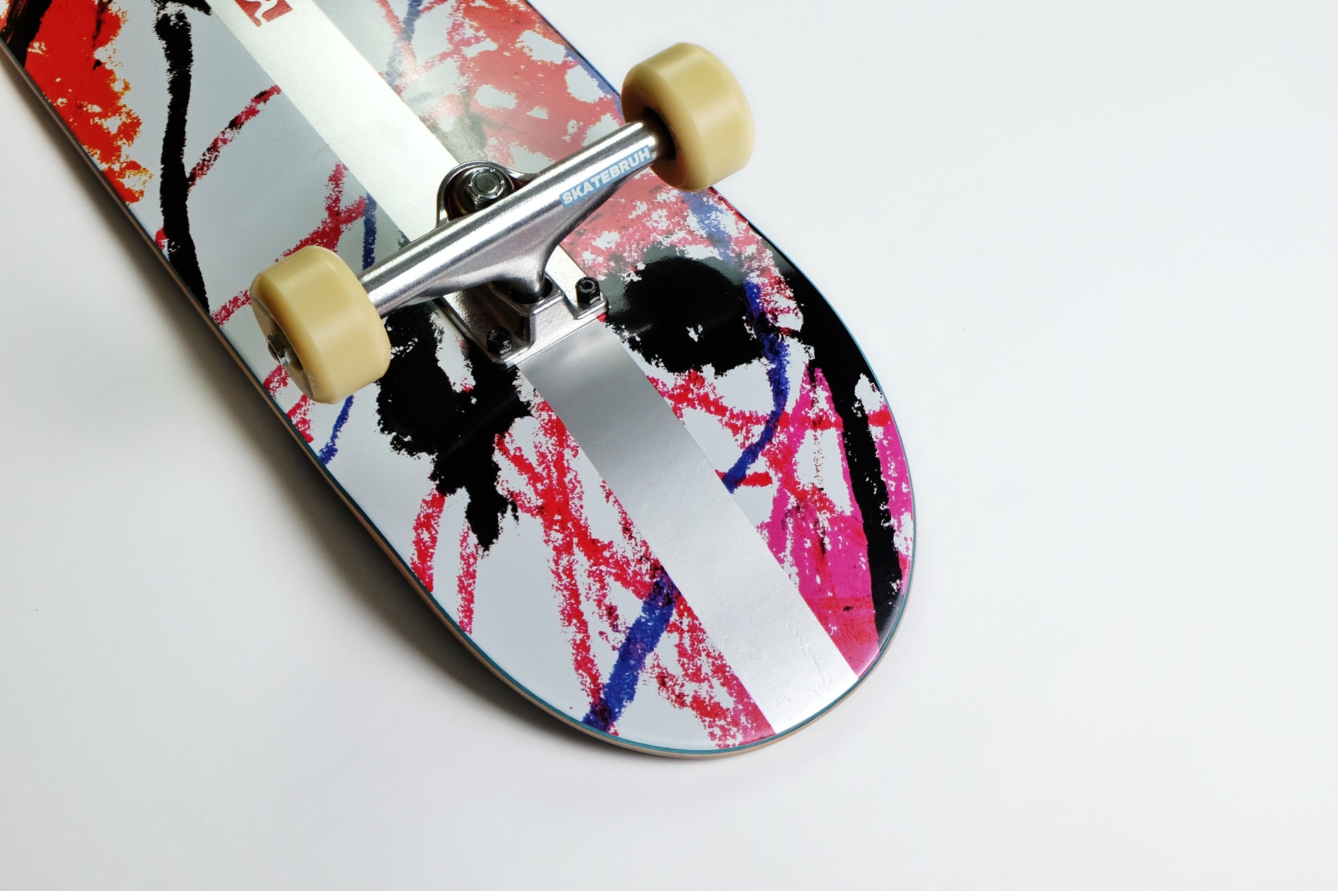 Poetic Silver line Crayons Skateboard - SkatebruhSG