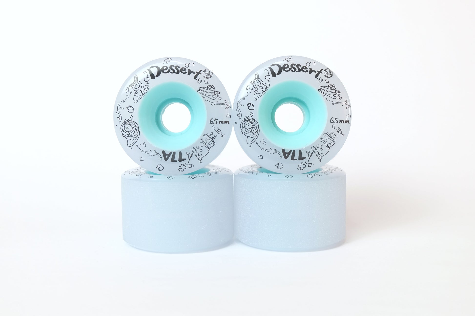 Rebirth Blue Dessert longboard wheels - SkatebruhSG