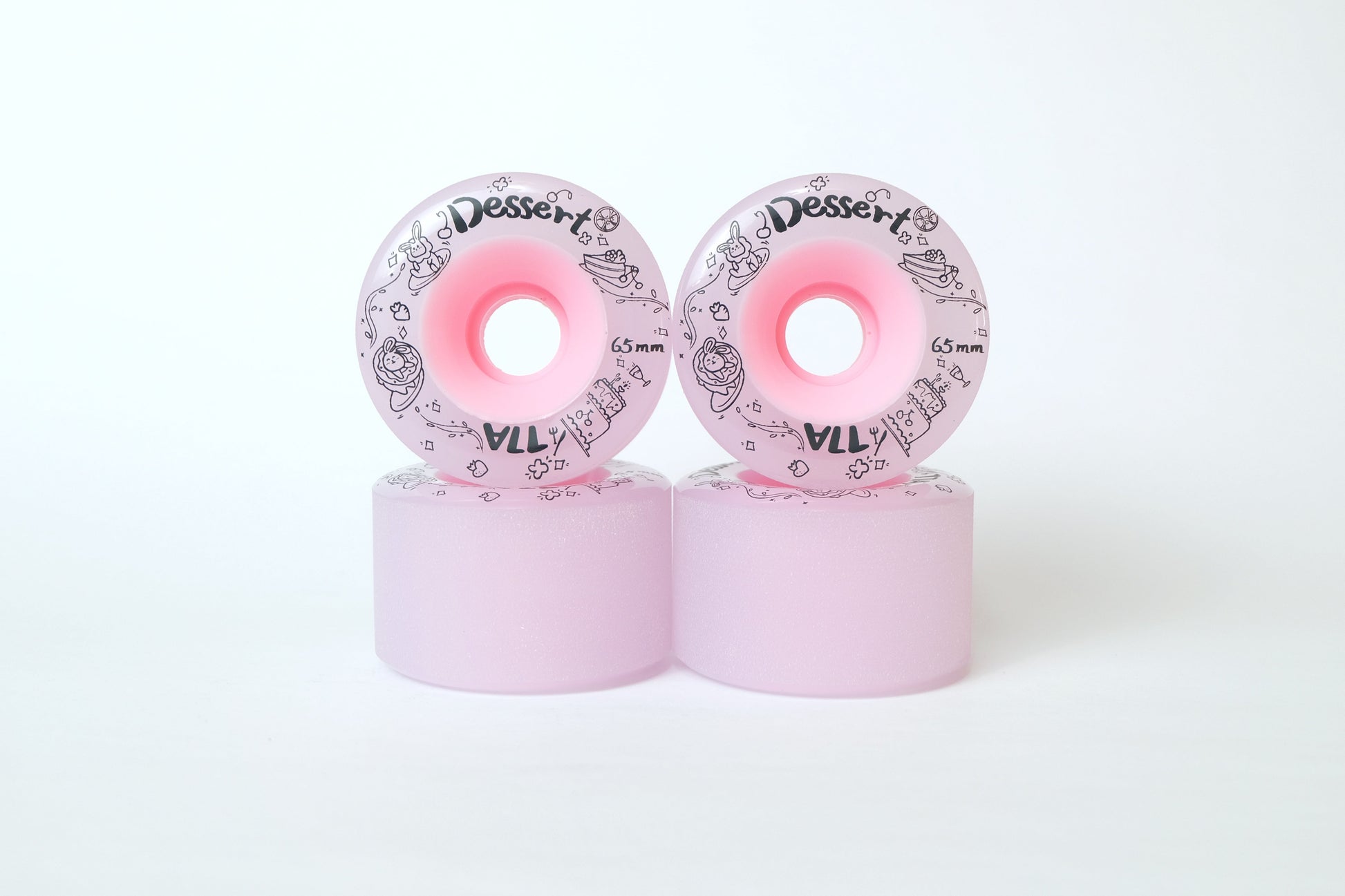 Rebirth Pink Dessert longboard wheels - SkatebruhSG