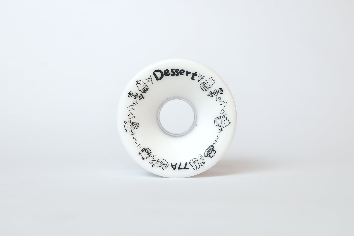 Rebirth White Dessert longboard wheels - SkatebruhSG