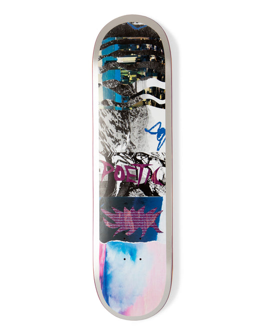 Poetic Mixed Collage Skateboard Deck
