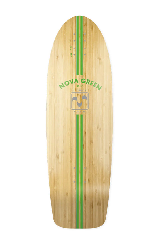 Ultimate boards NOVA Green 32.5" Surfskate Deck