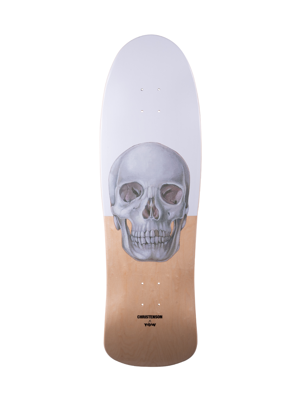 Skalle White 34" Christenson x YOW Surfskate Deck