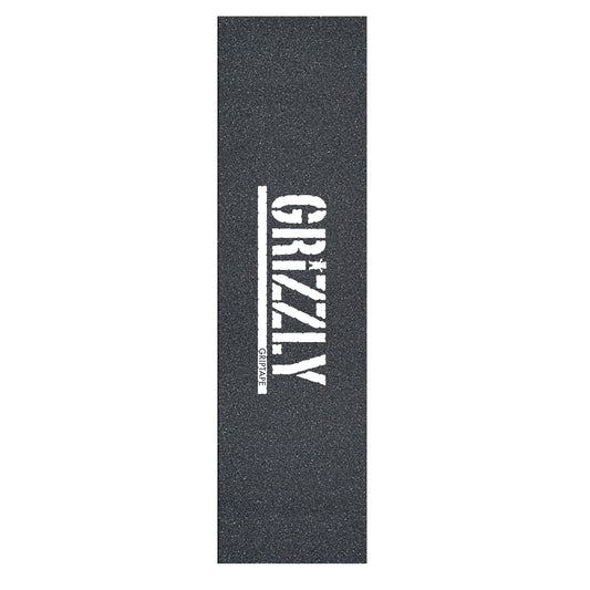 Grizzly White Stamp Skateboard Griptape