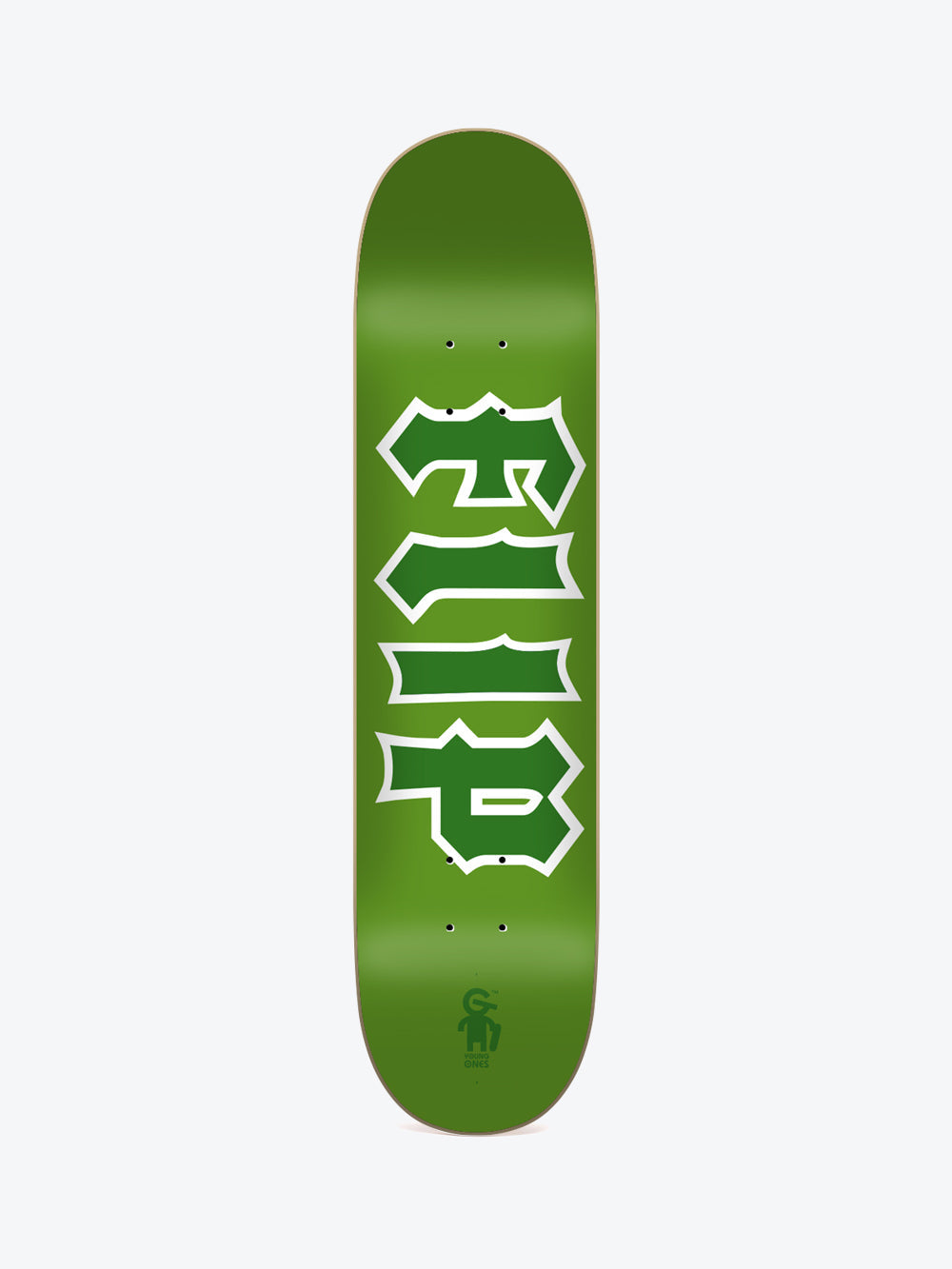 Team Cancelled Young One Green 7.625" FLIP Skateboard Deck