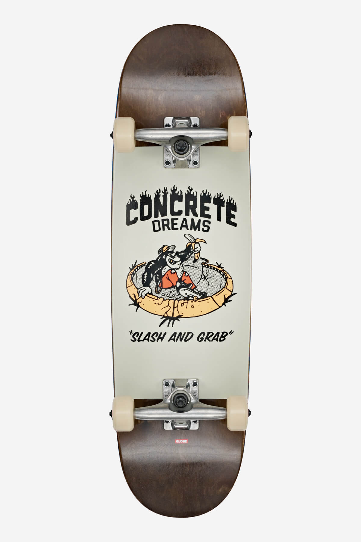 Globe Kids Softie 83 Mid Dark Maple/Concrete Dreams 8.25" Skateboard