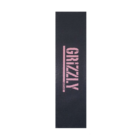 Grizzly Pink Stamp Skateboard Griptape