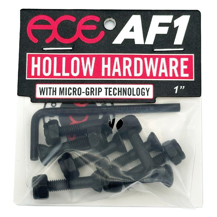 Ace 1" AF1 Hollow Bolts Skateboard Hardware - Custom Skateboard Builder - SkatebruhSG