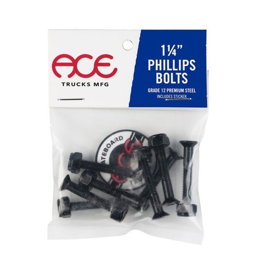 Ace 1.25" Phillip Bolts Skateboard Hardware - Custom Longboard Builder - SkatebruhSG