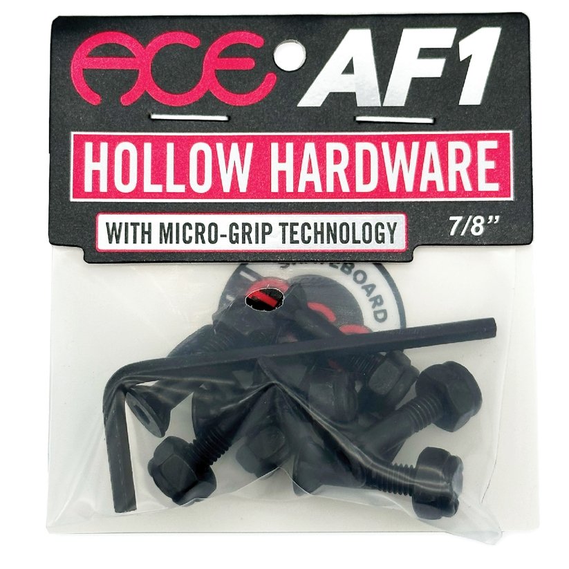 Ace 7/8" AF1 Hollow Bolts Skateboard Hardware- Custom Skateboard Builder - SkatebruhSG