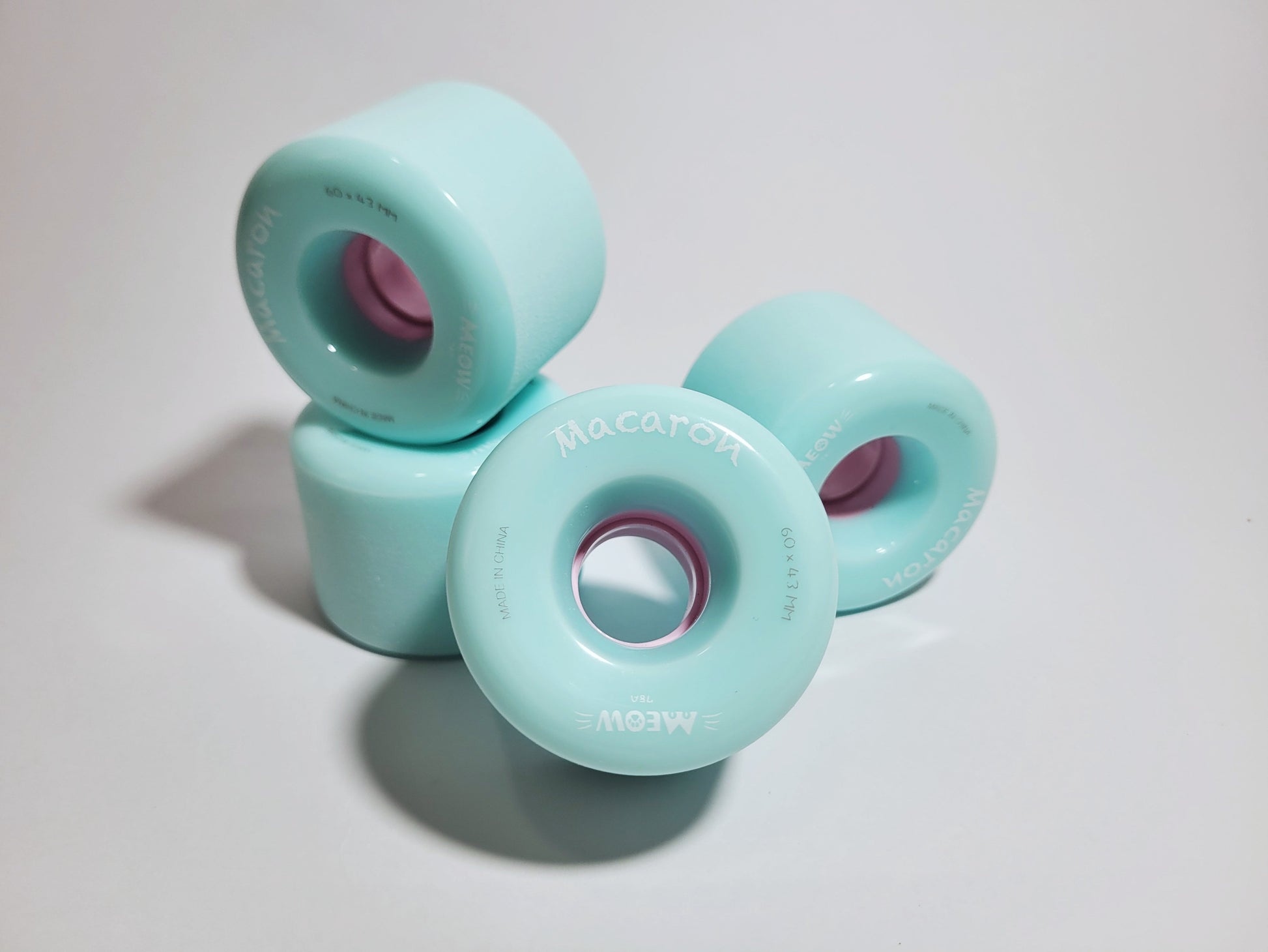 Blue Rebirth Macaron longboard / cruiser board wheels - Custom Longboard Builder - SkatebruhSG