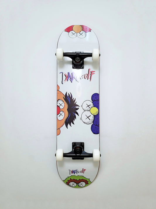 Darkwolf 'Kaws X Sesame Street' Skateboard - SkatebruhSG