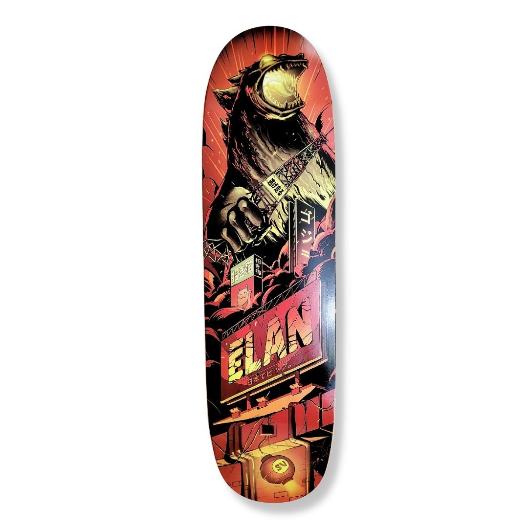 élan Godzilla 8.75" Cruiser deck Custom Skateboard Builder SkatebruhSG