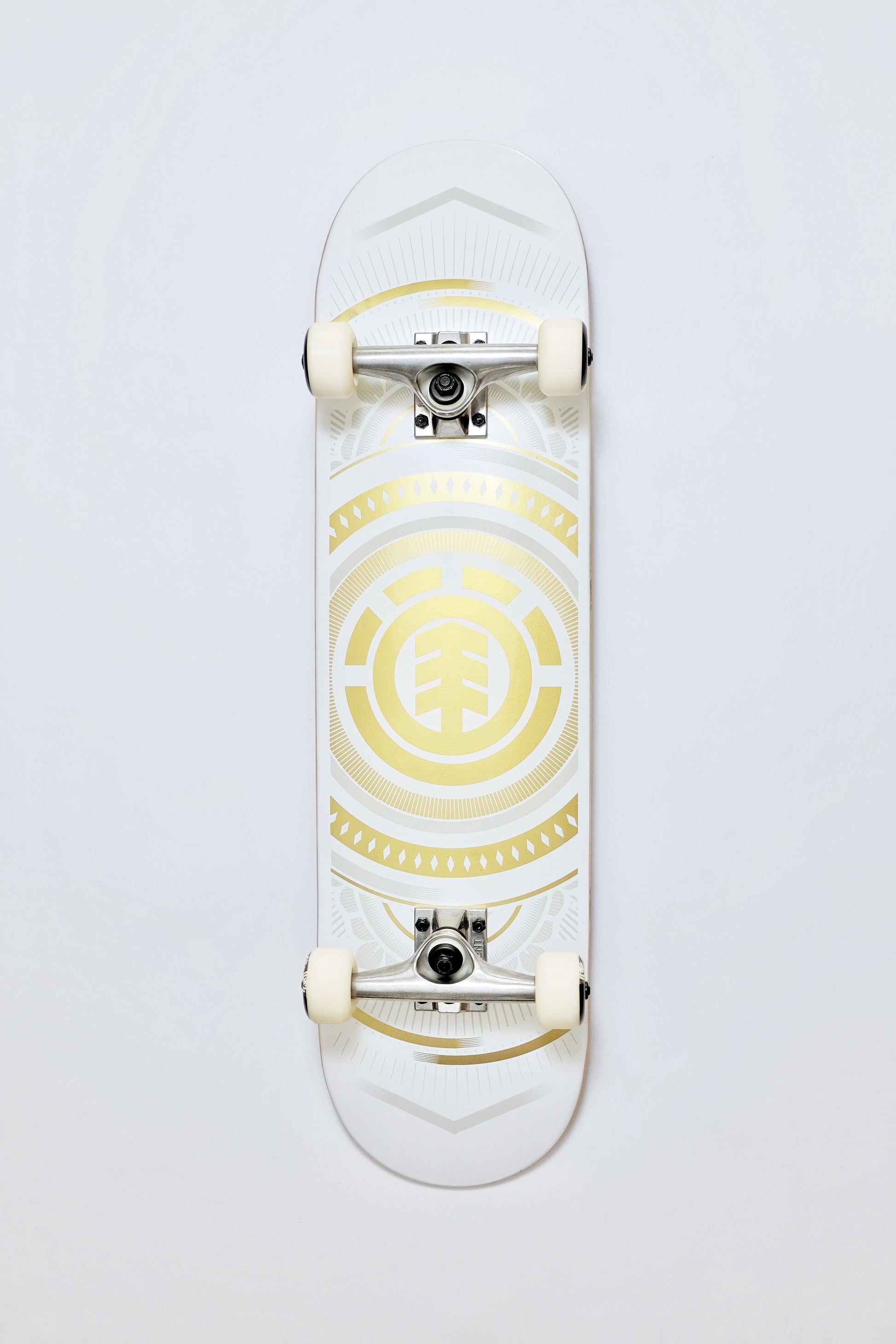 Element Hatched White skateboard - SkatebruhSG