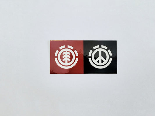 Element Peace Logo Sticker - SkatebruhSG
