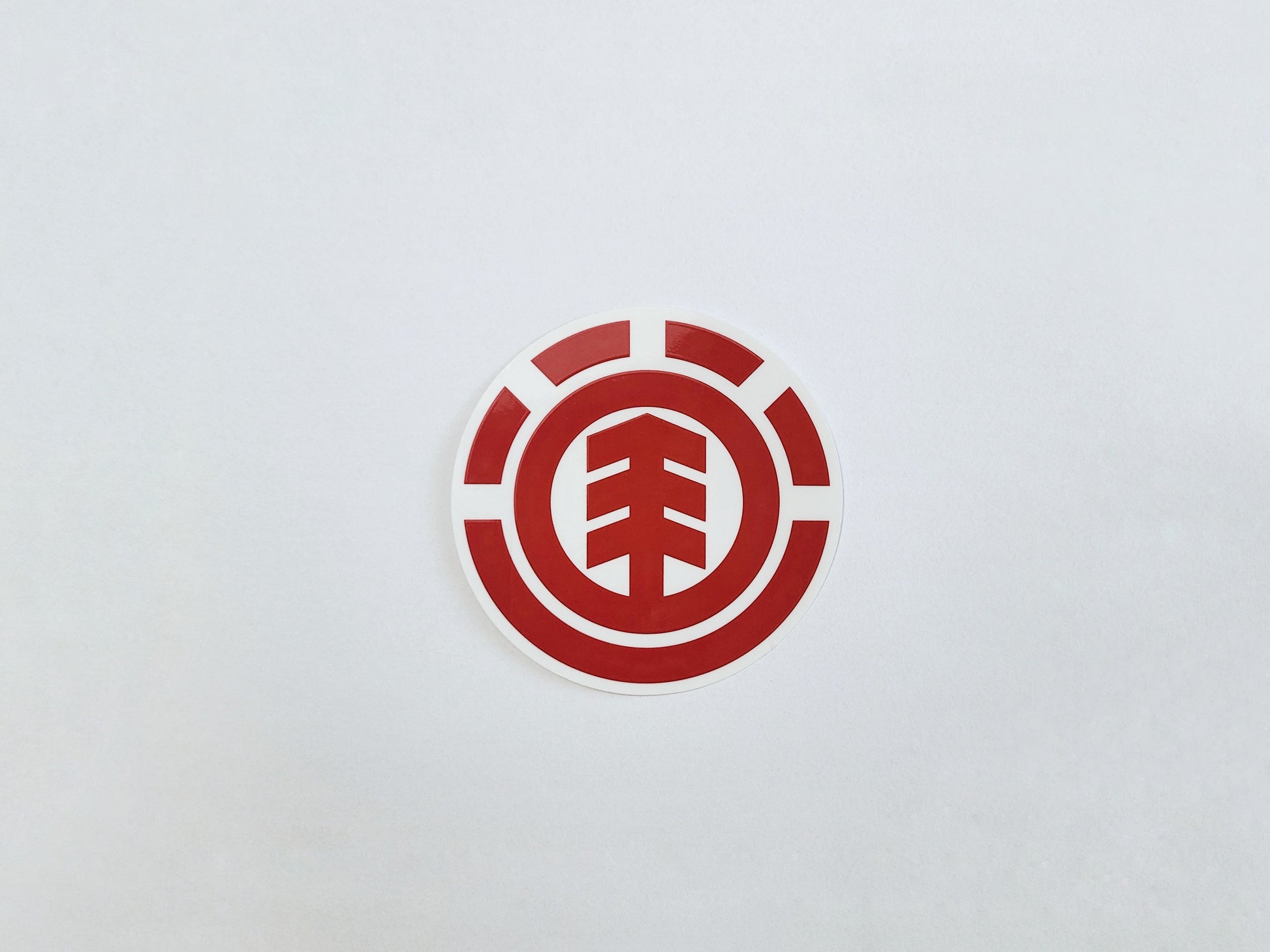 Element Red Logo Sticker - SkatebruhSG