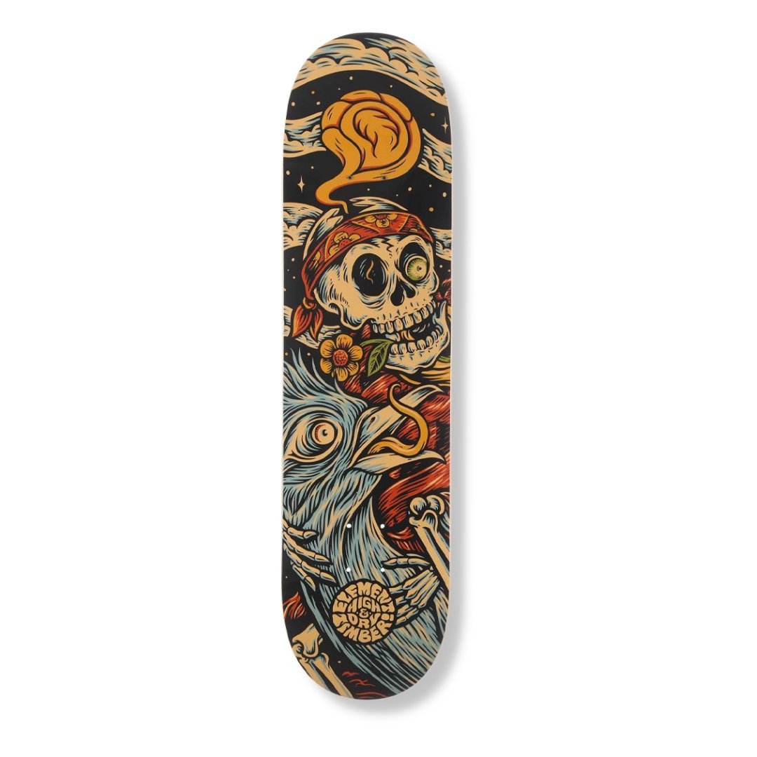 Element Timber High Dry Skull skateboard deck - Custom Skateboard Builder - SkatebruhSG