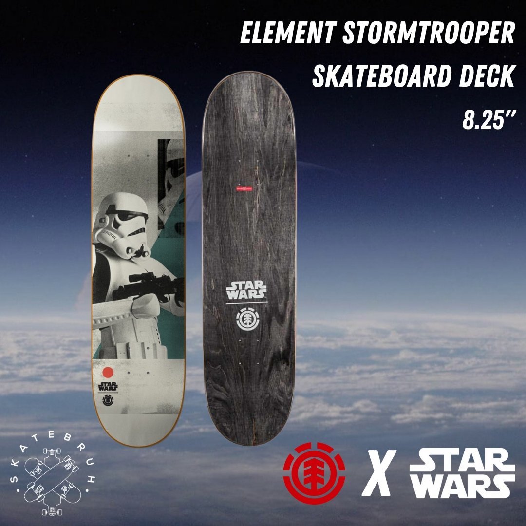 Element X Star Wars Stormtrooper Skateboard deck - Custom Skateboard Builder - SkatebruhSG