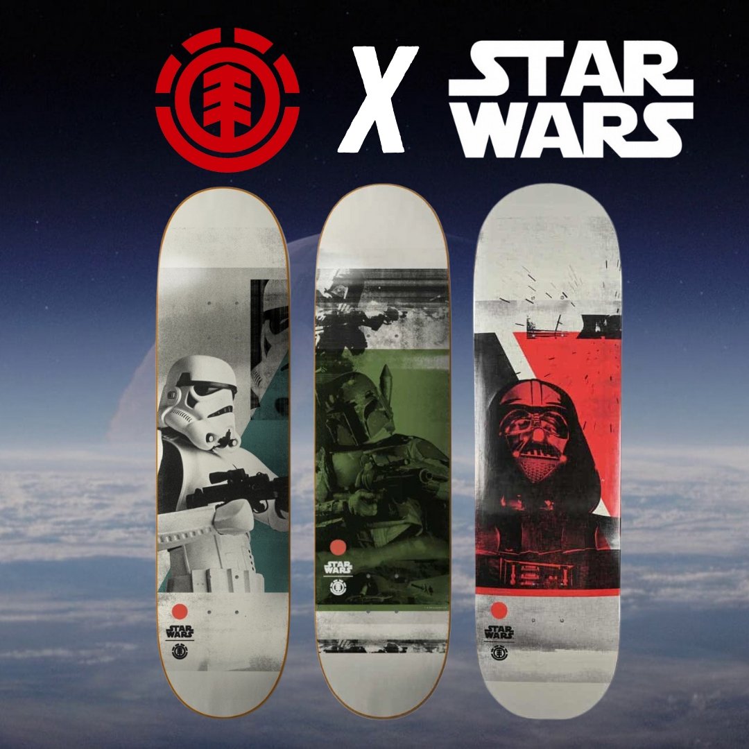 Element X Star Wars Stormtrooper Skateboard deck - Custom Skateboard Builder - SkatebruhSG