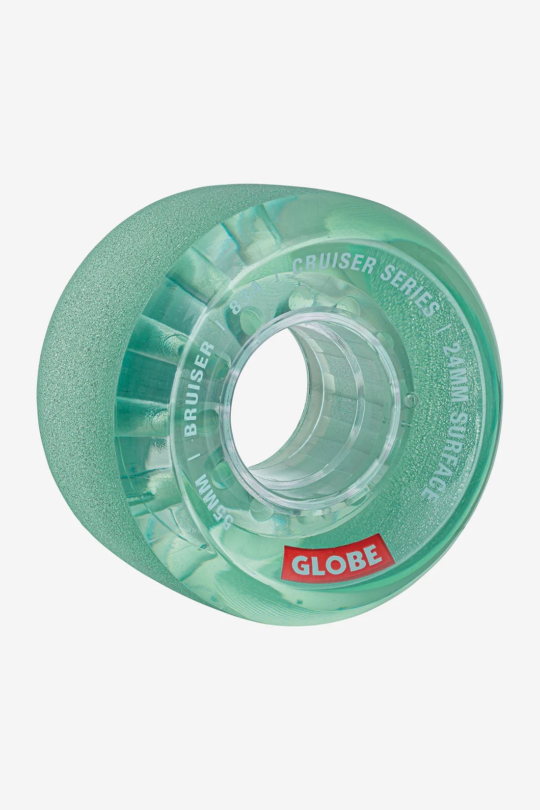 Globe Bruiser Cruiser Wheels 55mm Clear Aqua - SkatebruhSG