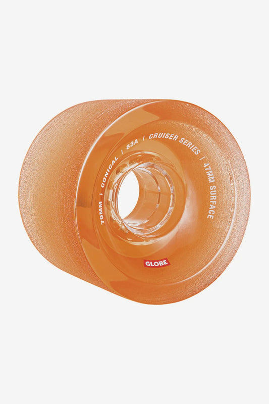 Globe Conical Cruiser Wheel 70mm Clear Amber - SkatebruhSG
